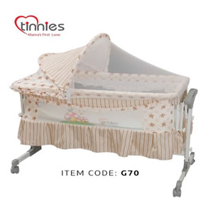 Baby Crib New Born Beige