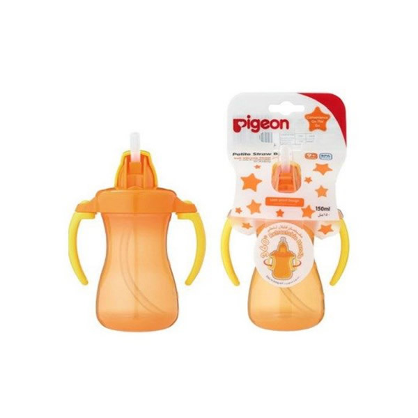 Pigeon Petite Straw Bottle 150ML Orange D151