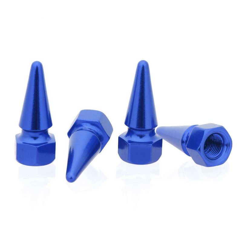 Bullet Nozzle Tire Valve Blue