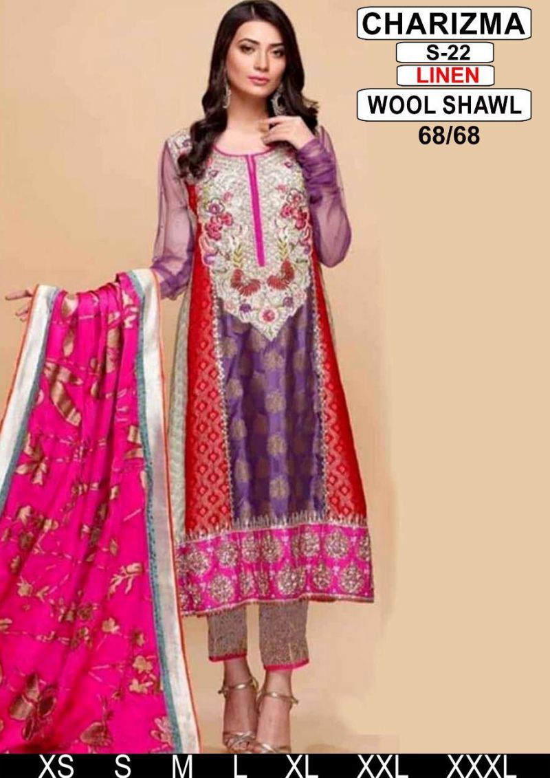 Lime Light New Design Khadar *12 Slub* S-22 Blue-violet