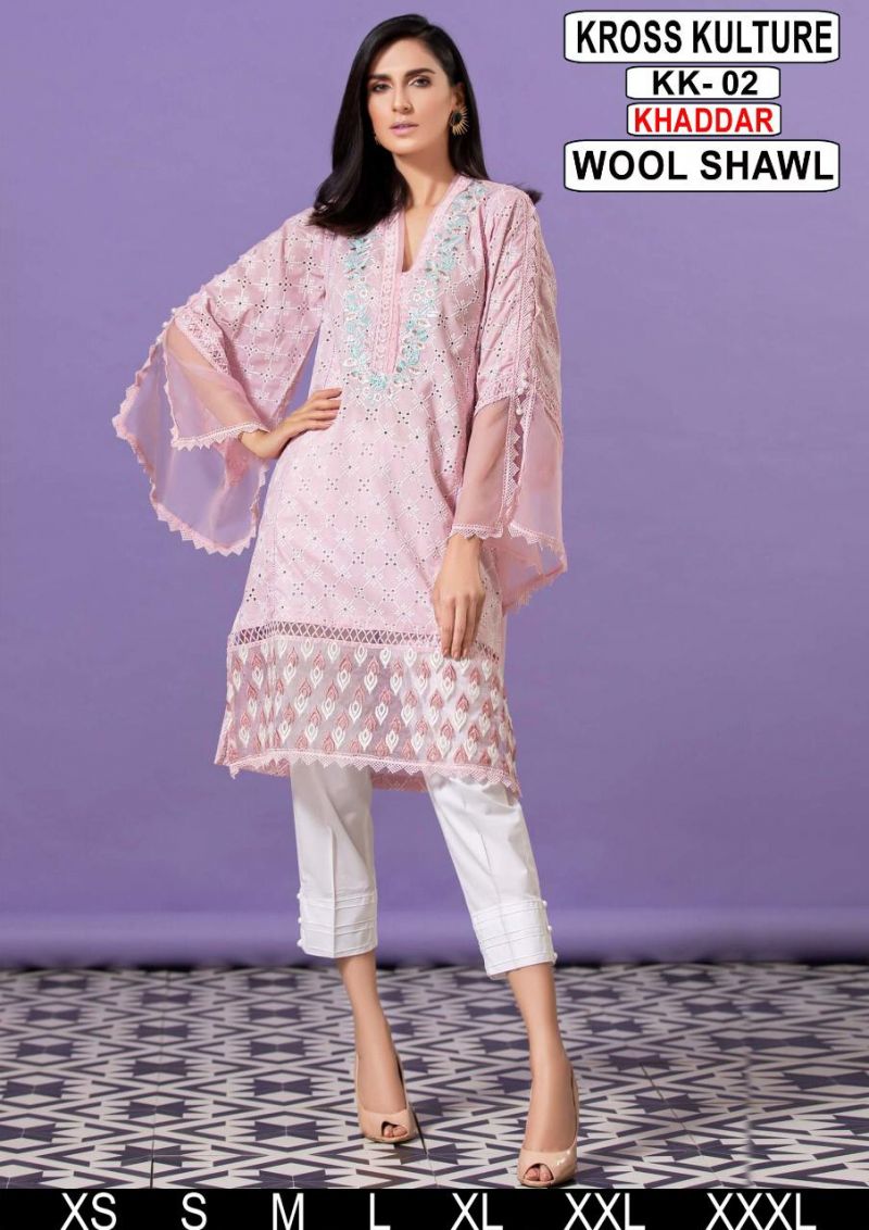 Lime Light New Design Khadar *12 Slub* KK-2 Pink