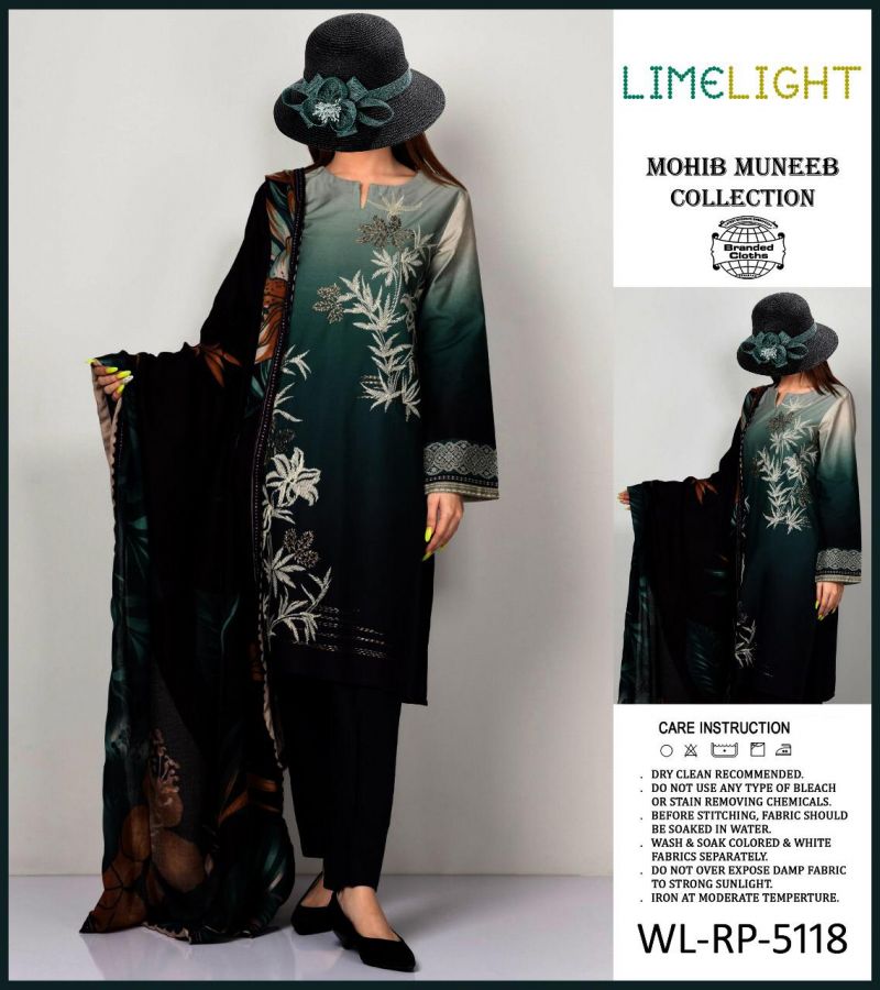 Lime Light New Design Linen 5118 Drak Green