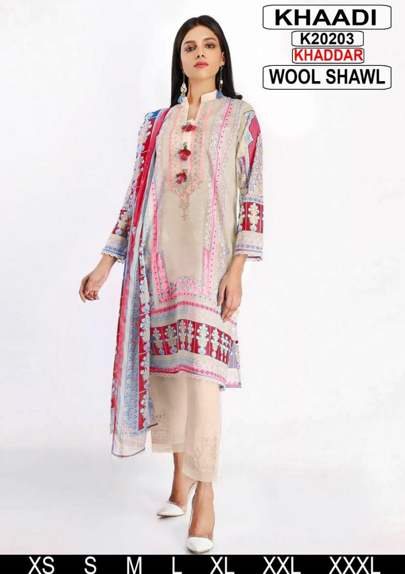 Khaadi New Design Khaddar K20203 Red