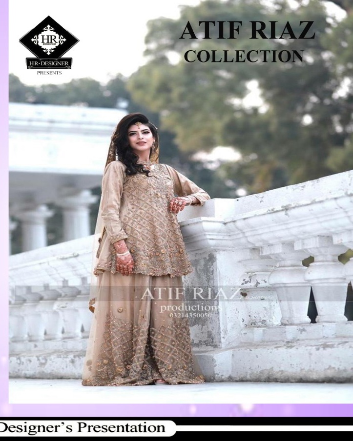 ATIF RIAZ New Design suit on CHIFFON RR-0084