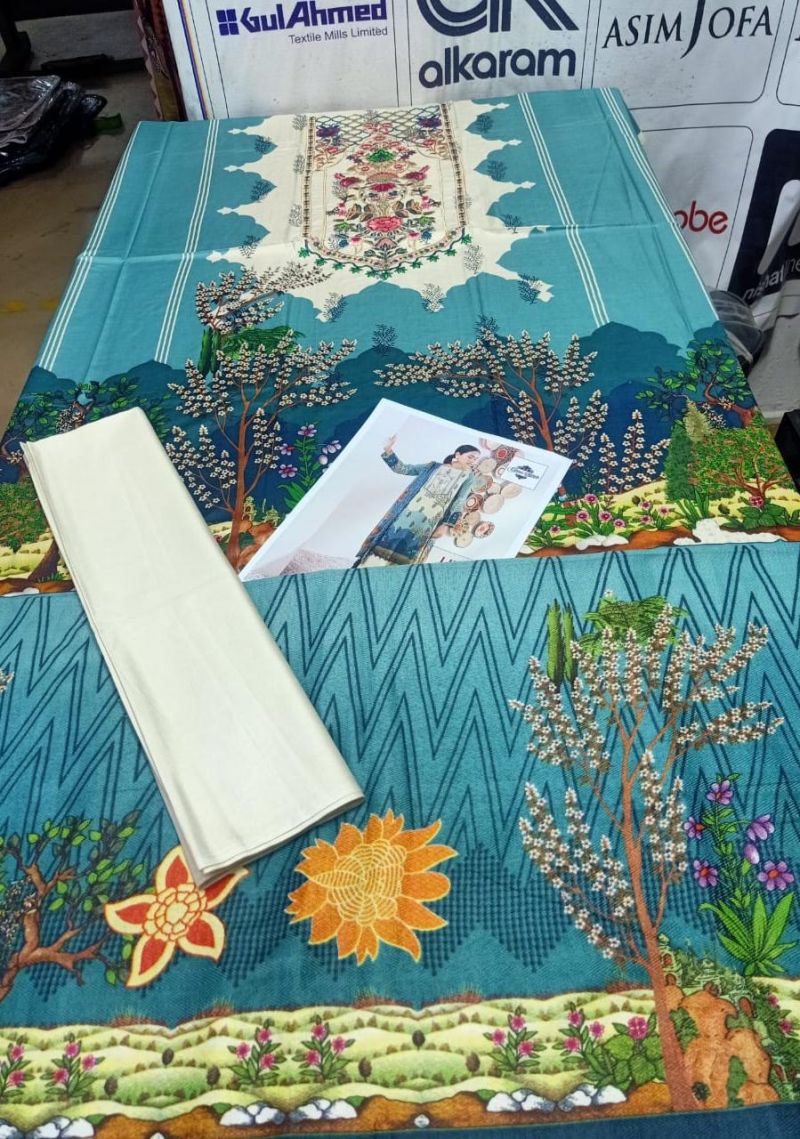 Cross stitch New Design Linen 2187 for sale online in Lahore Pakistan.