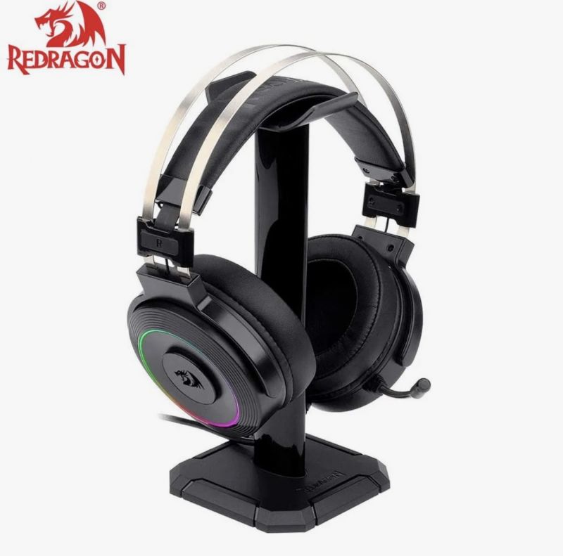 Redragon H320 Lamia 2 7.1 Surround Sound RGB USB Gaming Headset with Stand