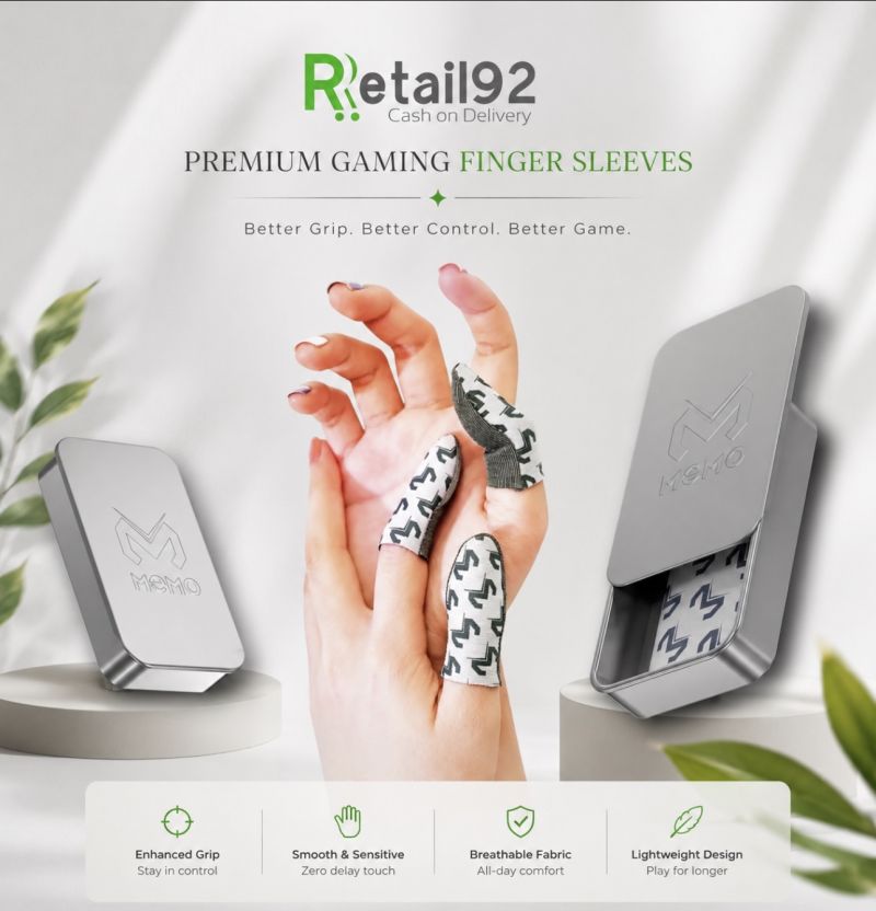MEMO Premium Gaming Finger Sleeves | Sweat-Proof & Anti-Slip | Mobile Game Thumb Gloves
