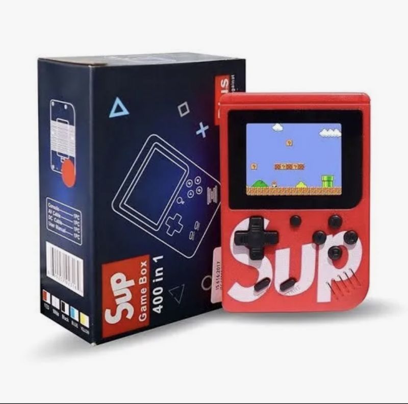 SUP Game Box 400 in 1 Video Game for Kids SUP 400 in 1 Retro Game Console Handheld With TV Output, Rechargeable 2.4In Display (Assorted Colour) Best Gaming Console for Kids & Adults