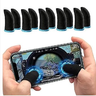 Mobile Gaming Finger Sleeves – Anti-Sweat Touch Screen Finger Covers (2 Pcs)