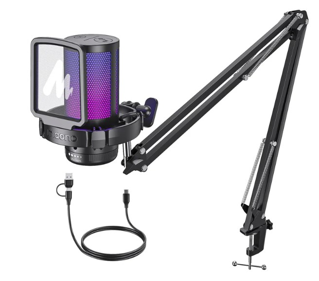 Maono DGM20S Gaming USB Microphone Kit Black