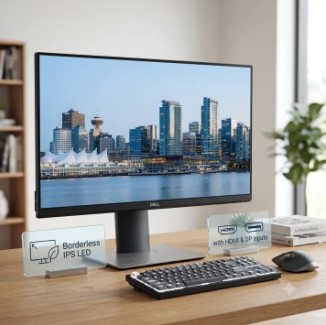 DELL P2319h 23-inch Ultra-thin Borderless LED Gaming Monitor with HDMI, DP, and USB Ports, 2019 Model, High-Quality IPS Display