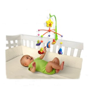 Newborn Baby Musical Crib Toys Attachment Cot Mobile With Hanging Rotating Toys, Sweet Cuddle Musical Cot Mobile Music Box, Cartoon Rattles For Babies Boy Girl 0-24 Months, Newborn Baby Activity Play Set Best Gift For Baby
