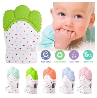 Newborn Baby Silicone Mitts Teething Mitten Cartoon Shaped Glove Soft Food Grade Toddler Baby Teether Toys Baby Chew Toy Gift
