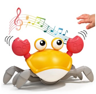 Crawling Crab Toy - Perfect For Babies` Tummy Time, Learning To Crawl & Interactive Walking