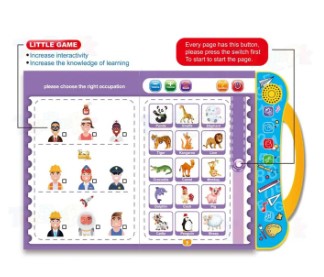 English Learning Sound E Book for Kids |  Talking ABC & Words E-Book | Intelligence Book for Kids | Educational Sound Book with Letters, Numbers, Animals, Shapes | Fun Music & Phonics for Toddlers | Interactive Book with Touch & Sound
