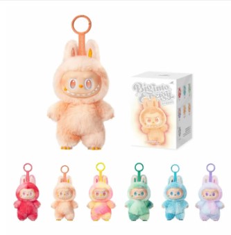 Labubu Doll Blind Box v3 Big Into Energy | 7inches / 17cm Original Size Pop Mart Labubu Dolls Toy Key Chain Labubu Plushie Monster | Labubu Big Into Energy Collection with Hanging Loop