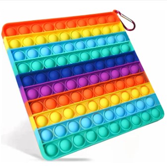 Big square rainbow POP it