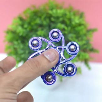 Fidget Spinner Stress Reducer Toy | Metal Barring | Metal Balls | Multi Color | Multi Design | With Box