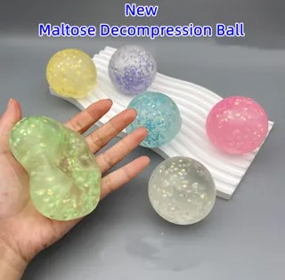 Squeeze away stress with the Glitter Decompression Ball! Super soft, squishy, and fun for kids & adults.