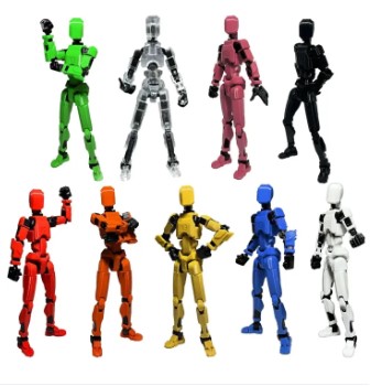 3D Printed Titan 13 Action Figures T13 Figure Multi-Jointed Movable Lucky 13 Action Figure Nova 13 Action Figure Dummy