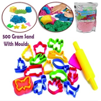 500grams Kinetic Play Magic Sand Pail Multicolor