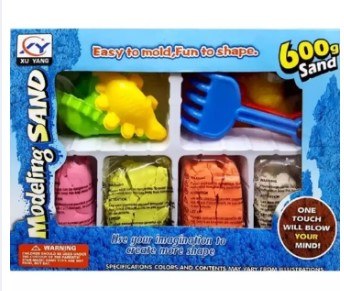 Modeling sand play set with moulds 600 gram & 450 gram