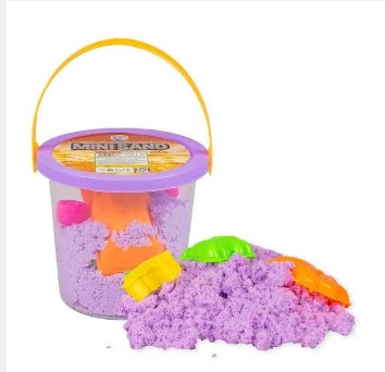 Mini Sand 250g Random Color for Kids with Assorted Moulds - Kinetic Sand Kit Activity Toys, Soft Sand Clay Toys for Boys & Girls