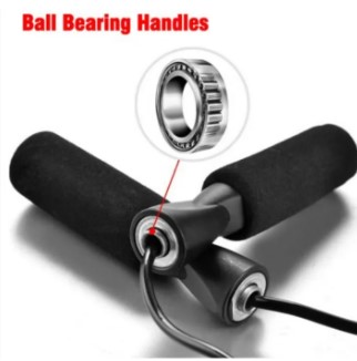 Anti Slip Professional Jumping Rope Skipping Rope Adjustable for Adults 9ft Ball Bearing for Speedy Jumping CrossFit Workout Gym Aerobic Exercise Boxing