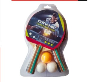 Professional Table Tennis Rackets and 3 Balls Set – 8500D | Table Tennis Rackets pack of 2 , Ping Pong Racket Pack with 3 Free Balls - Table tennis