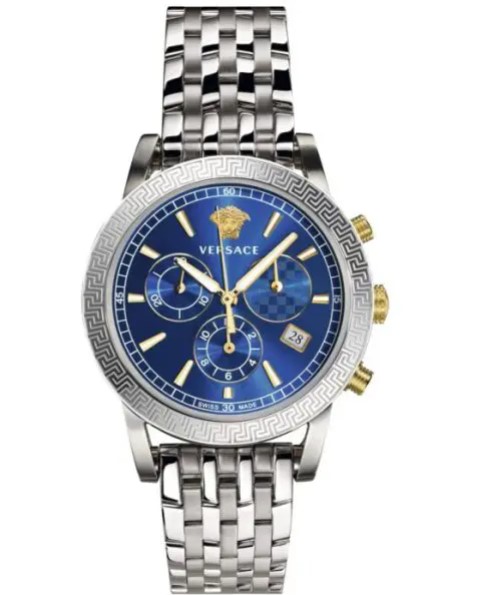 Versace Men’s Quartz Swiss Made Stainless Steel Blue Dial 40mm Watch VELT00219