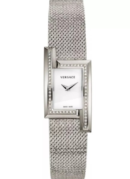 Versace Women’s Quartz Swiss Silver Stainless Steel White Dial 21mm Watch