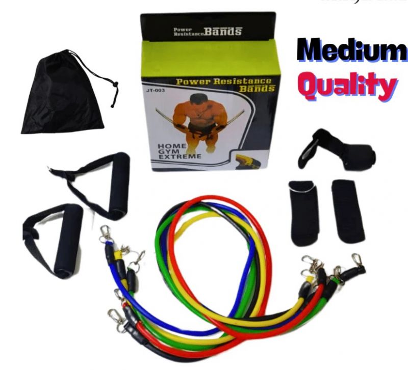 11 Piece Exercise Crossfit Fitness Set Resistance Bands Training