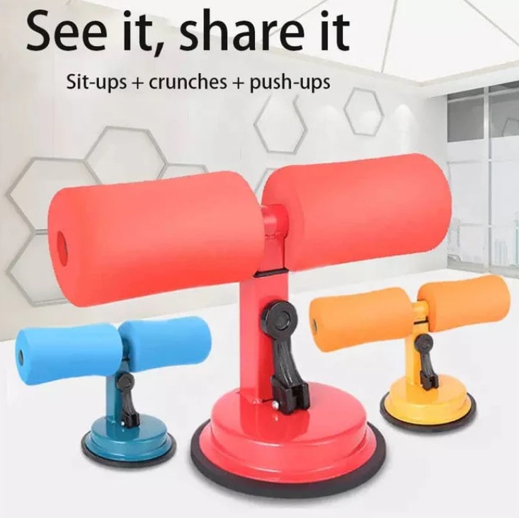 Sit Up Bar Fitness Equipment For Press Gym, Gym Muscle Trainer, Sit-Up Aid Abdominal Workout Kin Abdominal Organ, Sit-ups Aid Men And Women Suction-cup