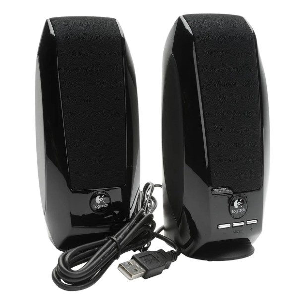 Logitech S150 Digital USB PC Multimedia Speakers, 1.2W, USB, Black, 980-000029