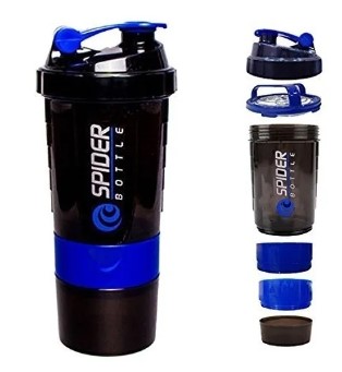 SPIDER BOTTLE Gym Shaker/Water Bottles for Gym PROTEIN & MULTI PURPOSE SHAKER Bottle 500ml