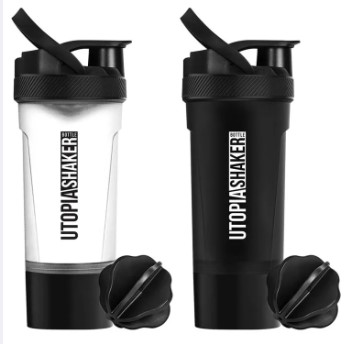 Gym Shaker Bottle Water Bottle Fitness Sports Classic Protein Mixer Shaker Bottle (24-Oz)