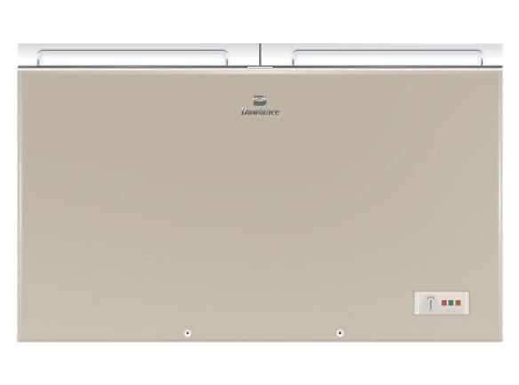 91998 Signature Inverter Glass Door Champagne Twin Door Freezer