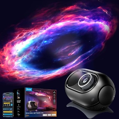 Govee Galaxy Light Star Projector 2 Pro, 4 Megapixel HD Lens Night Light | Planetarium Projector Work With Matter, Star LED Lights Projector With 20+ Preset Scenes, Room Decor, Gift For Kids