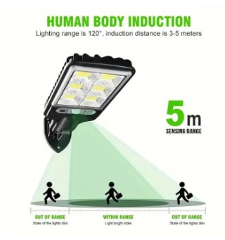 Solar Street Light Outdoor LED Waterproof Motion Sensor | High Brightness Solar Lamp for Garden, Street & Outdoor Security
