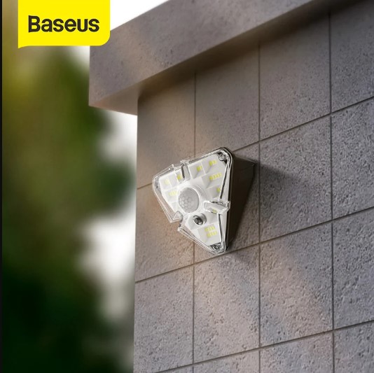 Baseus Triangle Solar Energy Human Body Induction Wall Lamp