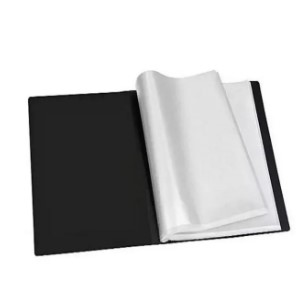 Plastic Sheet file - 60 Pocket - Full Scape Size (Legal size) Black