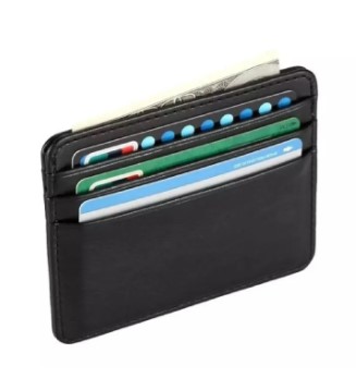 Mini Card Holder Leather Wallet for Men and women Slim card Holder Wallet Lightweight