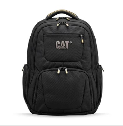 CAT Backpack With USB Port Rain Cover Bubble Padded Compartment