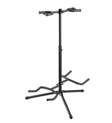 Double Guitars Floor Stand Foldable Tubular