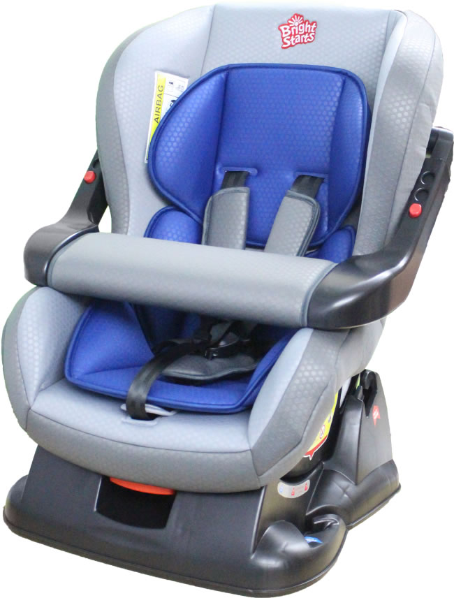 Bright Start Car Seat Blue & Grey