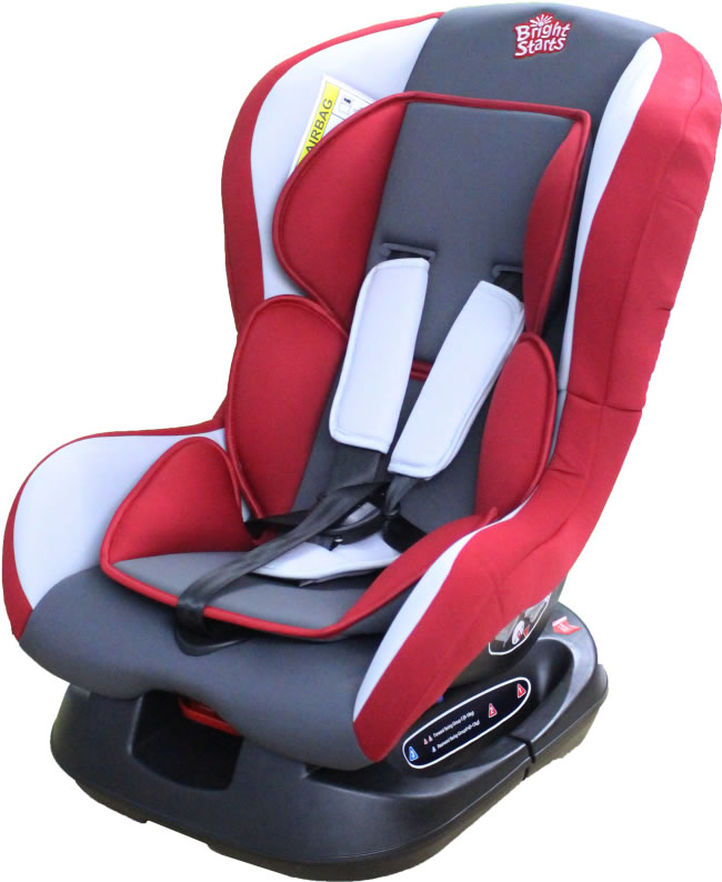 Bright Start Car Seat Red & Grey