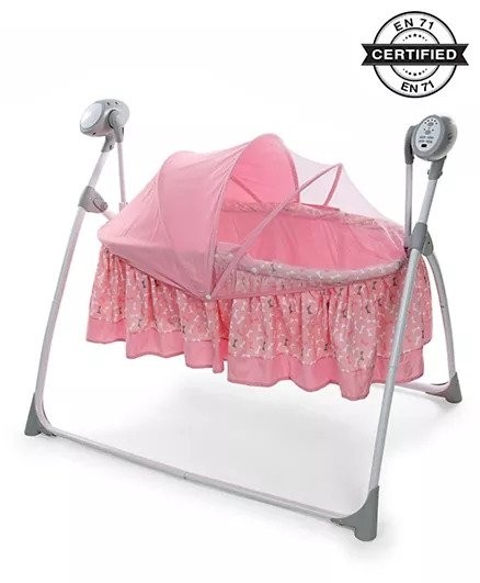 Infantes Baby Bassinet Cradle Swing - Pink