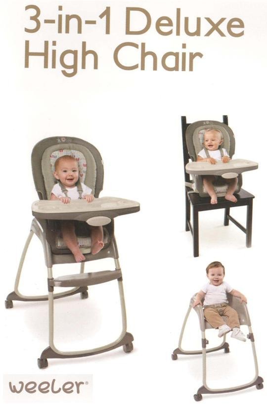 Weeler Trio 3 In 1 Smartclean Highchair