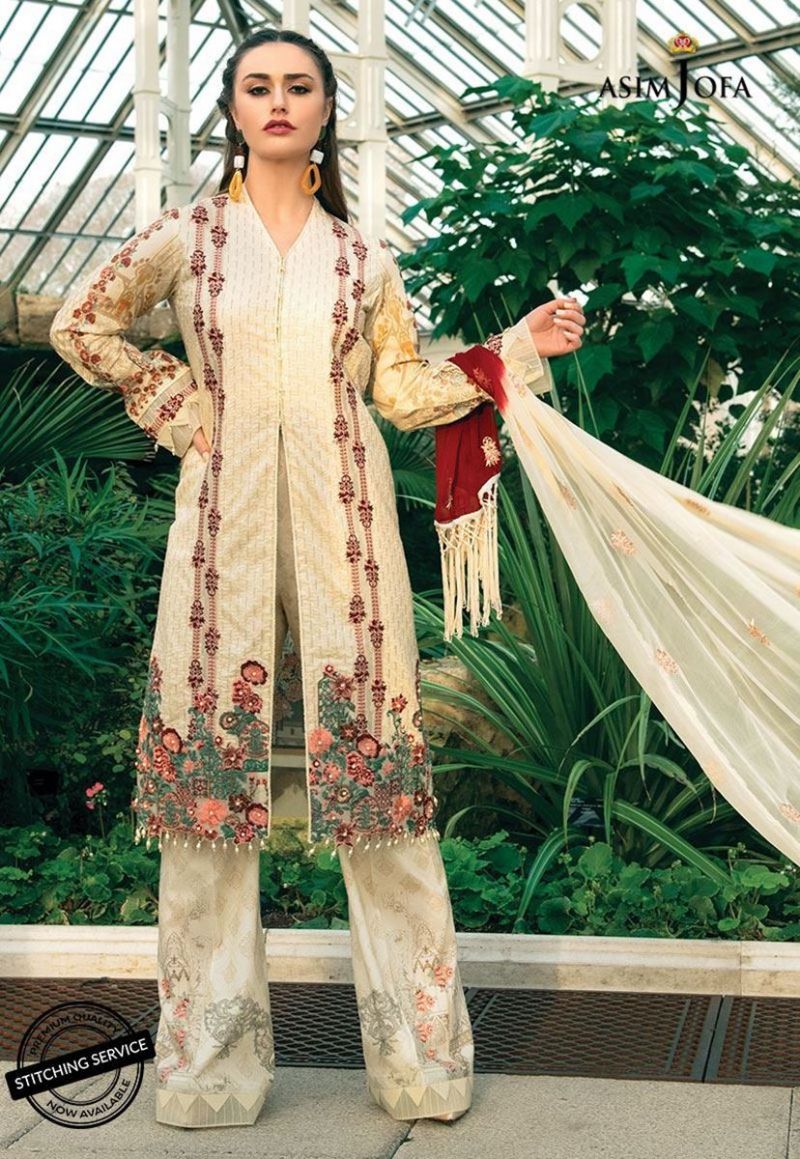 Asim Jofa Luxury Lawn 2019 - Ajll-11b