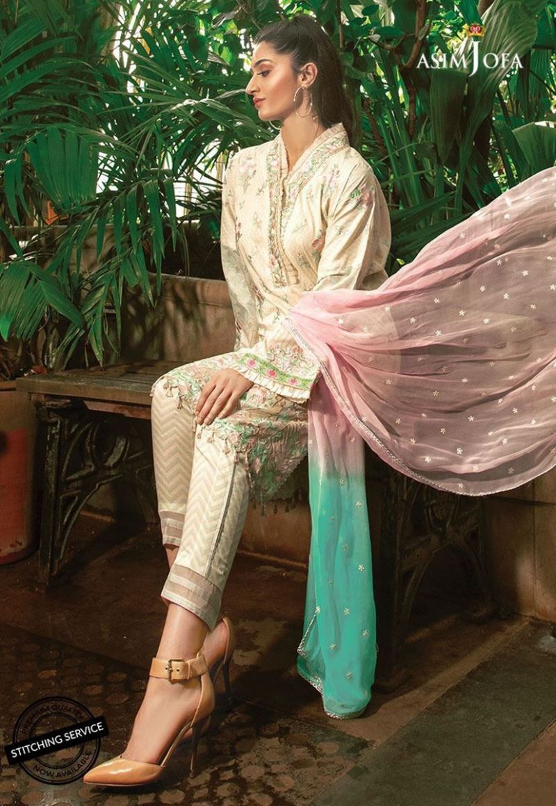 Asim Jofa Luxury Lawn 2019 - Ajll-03b